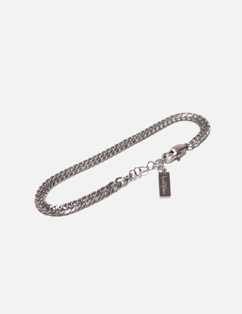 Curated Basics 5mm Thin Steel Chain Bracelet cuban chain silver Kempt Athens mens clothing store