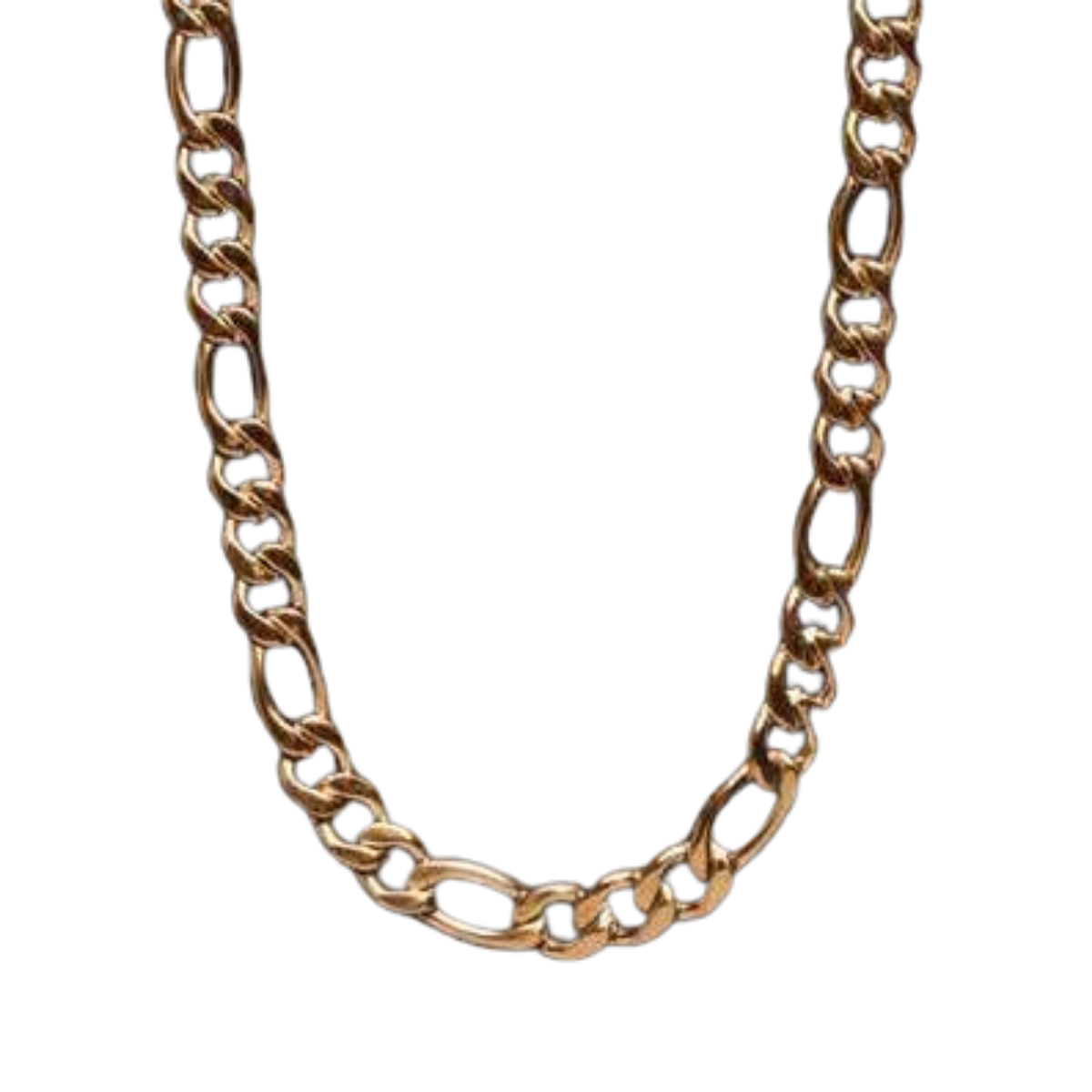 Figaro Chain Necklace - 5mm Gold