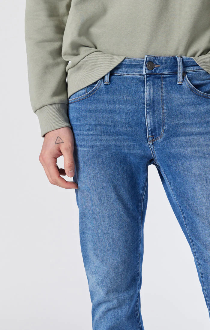 Mavi Jake Slim Jean - Mid Brushed Athletic – Kempt