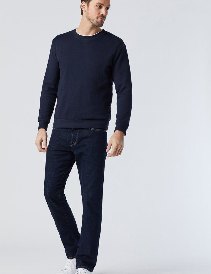 Mavi Zach Straight Leg Mens Jeans Rinse Feather Blue Kempt Athens Georgia Mens Store 