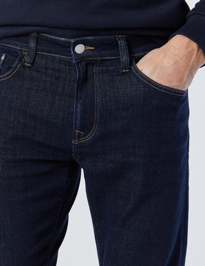 Mavi Zach Straight Leg Mens Jeans Rinse Feather Blue Kempt Athens Georgia Mens Store 