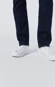 Mavi Zach Straight Leg Mens Jeans Rinse Feather Blue Kempt Athens Georgia Mens Store 