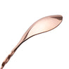 prince of scots copper plated tear drop bar spoon with weighted handle and spiral shaft stainless steel kempt athens georgia men's clothing store