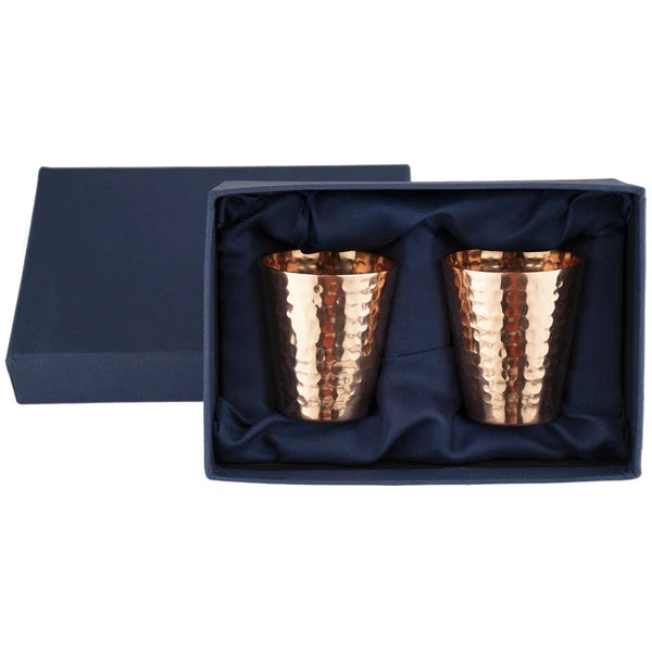 Prince of Scots hammered copper shot glasses 2 pack pure copper bar tool kempt athens ga georgia men's clothing store