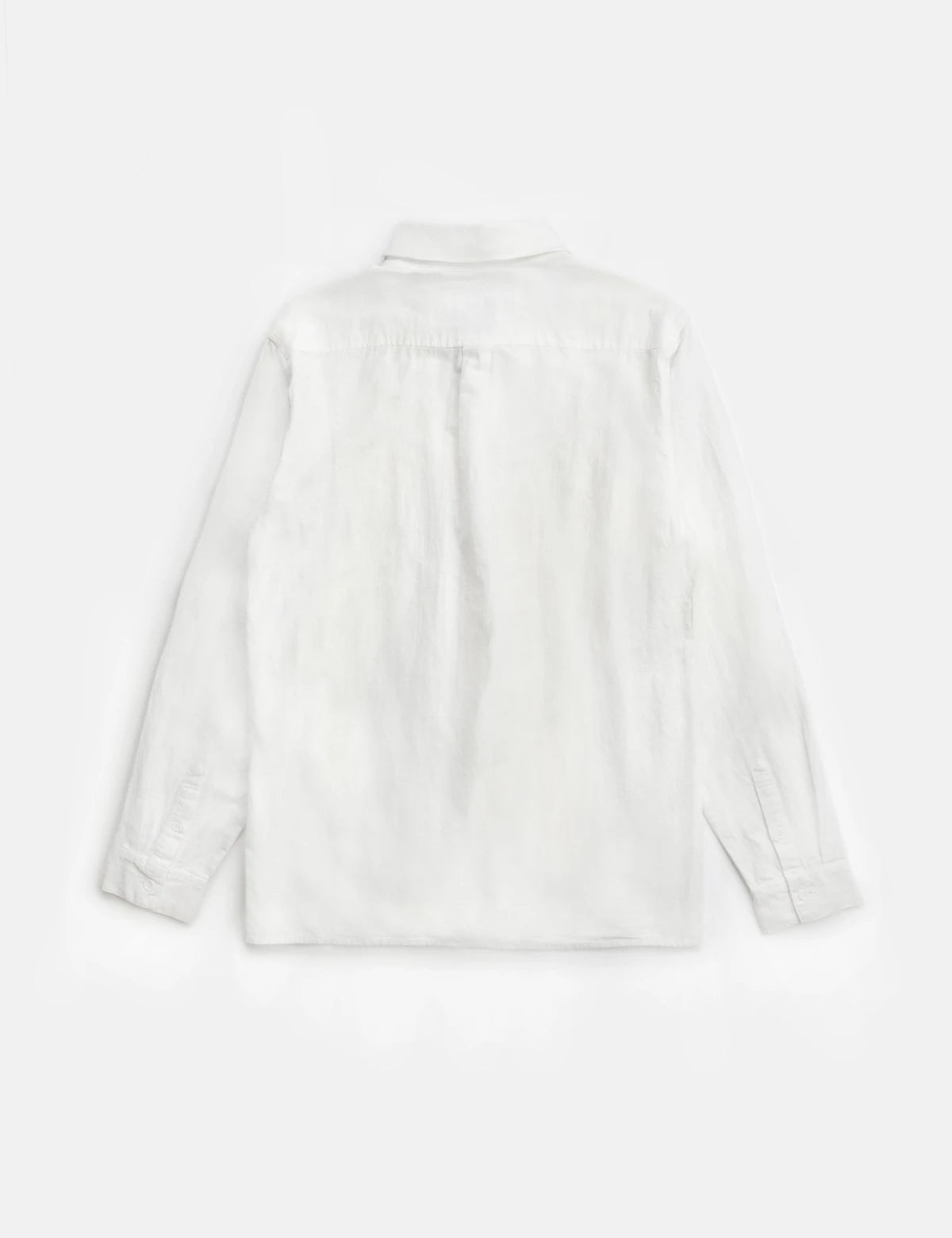 Rhythm Classic Linen Longsleeve White Kempt Athens MEns Clothing Store
