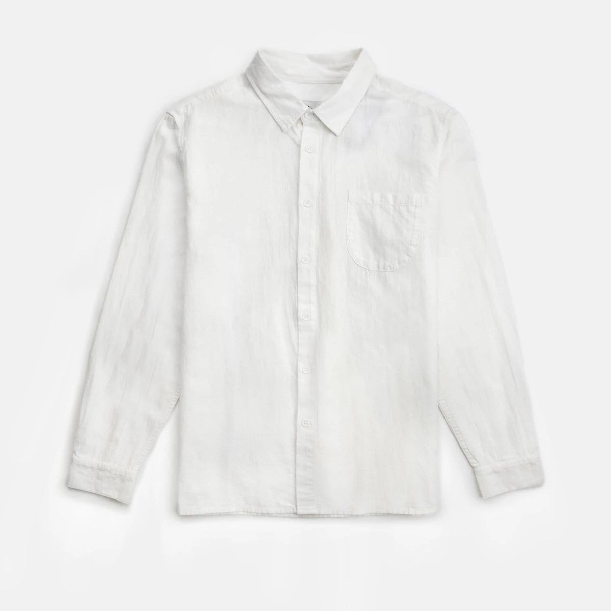 Rhythm Classic Linen Longsleeve White Kempt Athens MEns Clothing Store