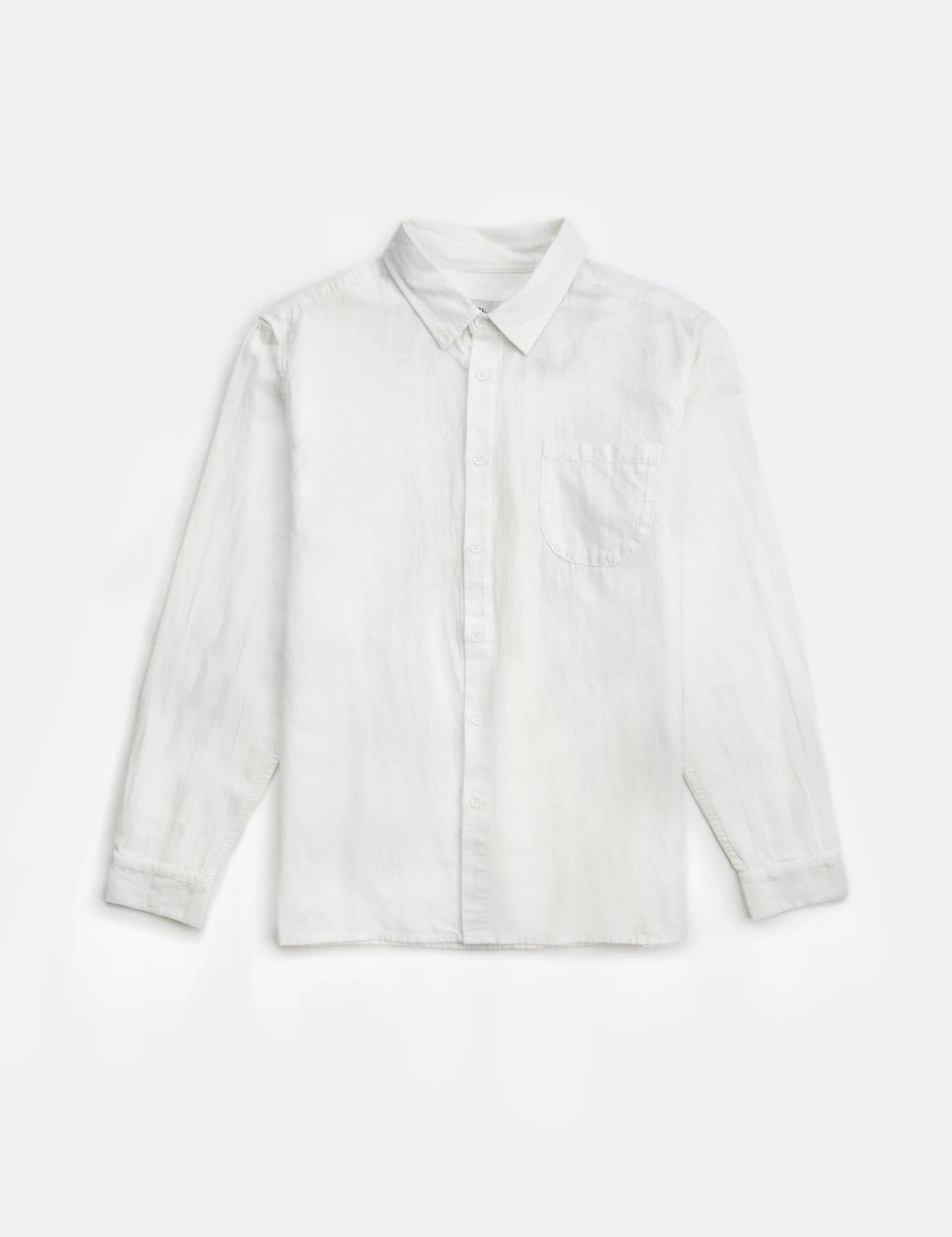 Rhythm Classic Linen Longsleeve White Kempt Athens MEns Clothing Store