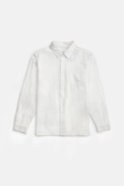 Rhythm Classic Linen Longsleeve White Kempt Athens MEns Clothing Store