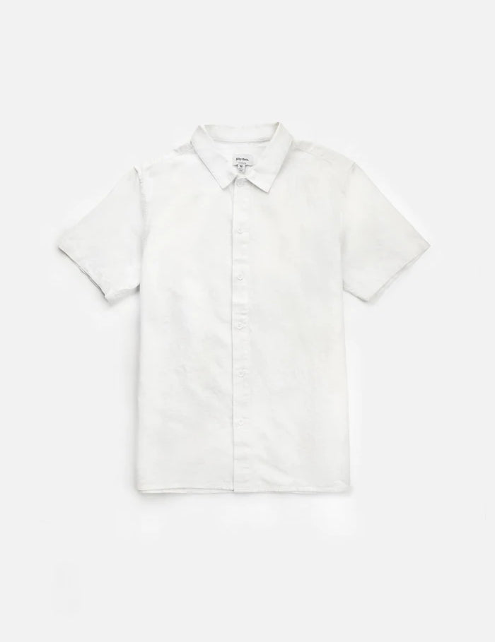 Rhythm Classic SS Linen Shirt White Kempt Mens Shop Athens Clothing Georgia