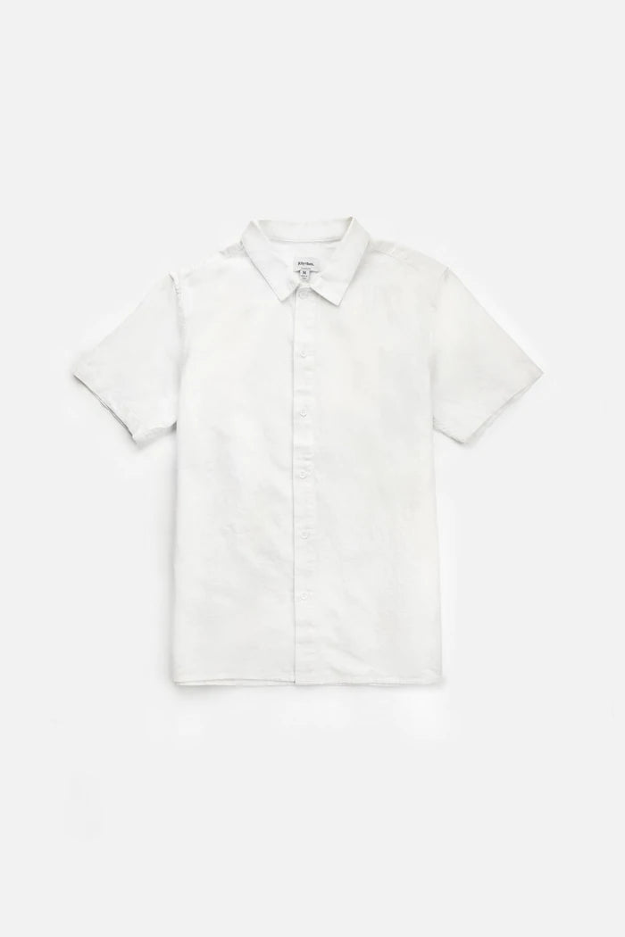 Rhythm Classic SS Linen Shirt White Kempt Mens Shop Athens Clothing Georgia