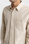 rhythm classic ls linen shirt sand Kempt Athens Georgia shopping stylish downtown Kempt