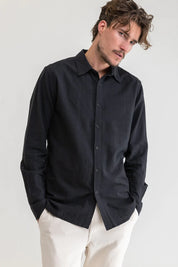 Rhythm Linen Long Sleeve Shirt Kempt Mens Clothing Store Athens Ga Downtown Shopping