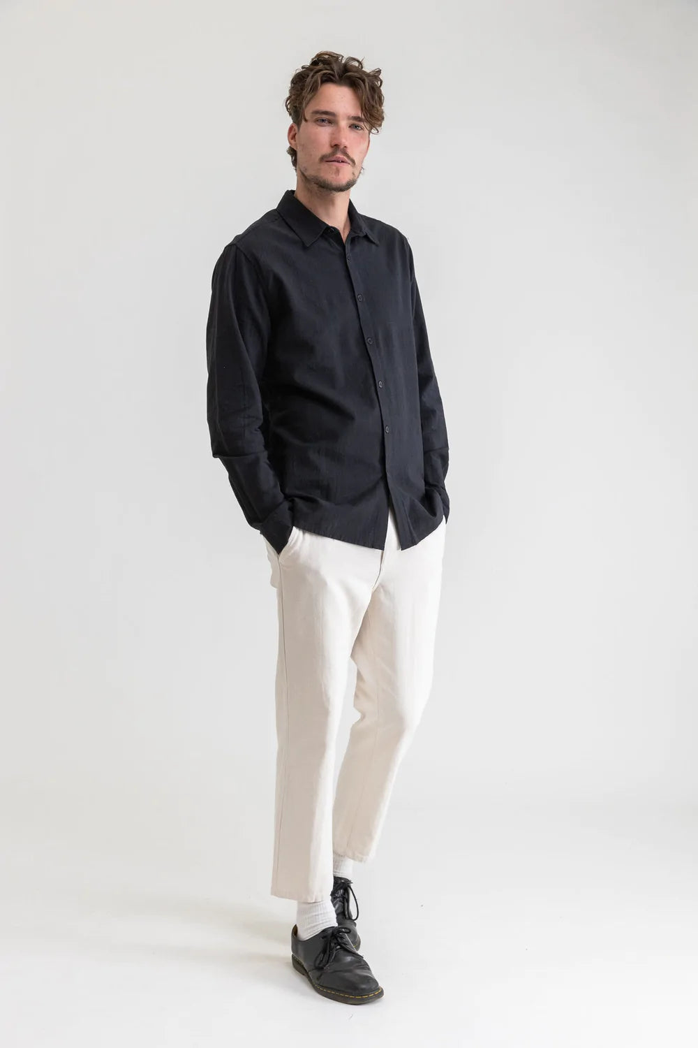 Rhythm Linen Long Sleeve Shirt Kempt Mens Clothing Store Athens Ga Downtown Shopping